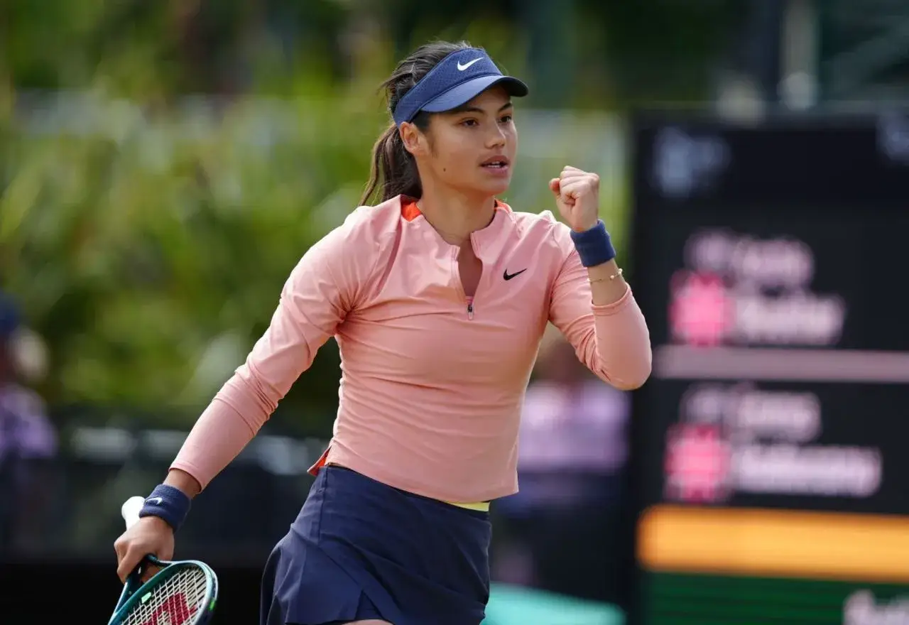 British tennis player Emma Raducanu Rothesay Open Semifinal in Nottingham